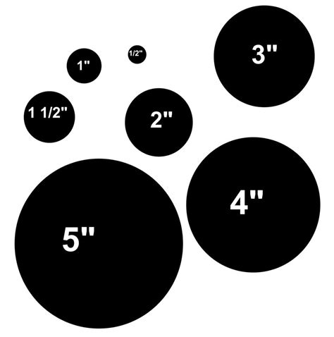 Circle Polka Dots Stencil 7 Sizes In One Stencil