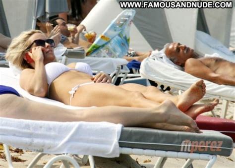 Miami Beach Jenny Mccarthy Paparazzi Beach Babe Posing Hot Beautiful Celebrity Bikini