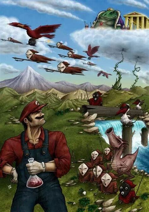 Realistic Mario World Art Game Art Renaissance Paintings