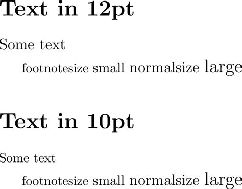 Fontsize Change Font Size Mid Document Consistently Tex Latex
