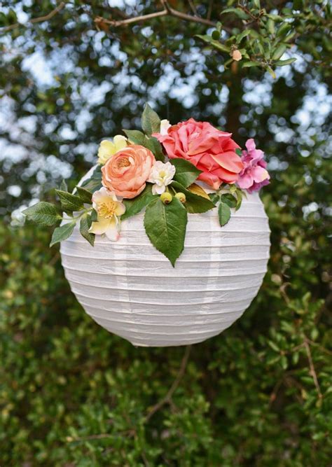 Diy Flower Paper Lanterns Tutorial Make Life Lovely