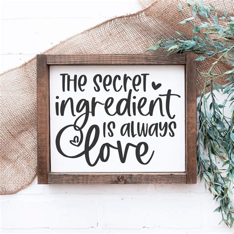 The Secret Ingredient Is Always Love SVG - Kara Creates