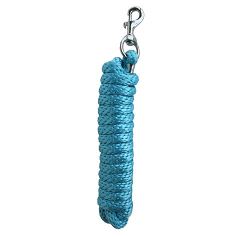 10 Horse Nylon Soft Poly Braided Lead Rope W Nickle Plated Snap 60564
