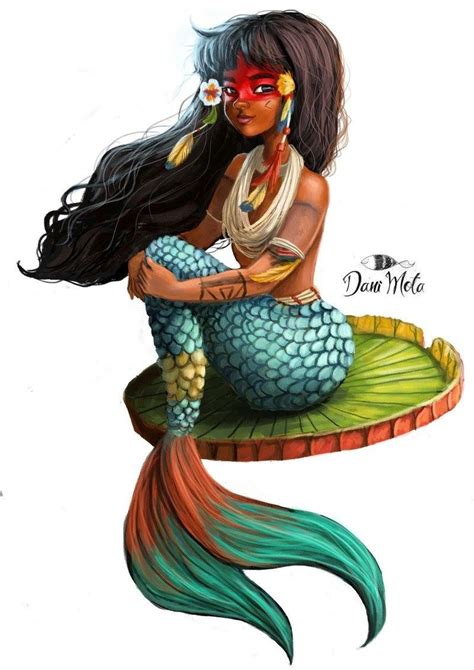 Sereia amazônica Mermaid art Mermaid drawings Mermaid artwork