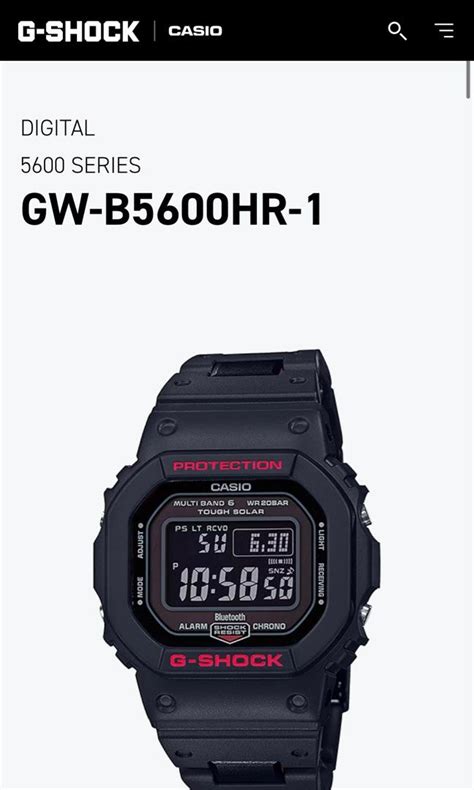 Casio G Shock Gw B Hr Resin Strap Men S Fashion Watches Accessories Watches On Carousell