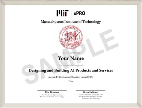 Ai And Ml Online Program By Mit Xpro Certificate In Designing And