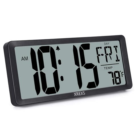Buy Xrexs Large Digital Wall Clock Battery Operated Alarm Clocks For Bedroom Home Decor Count
