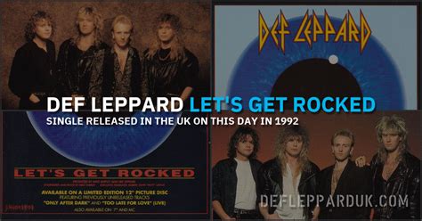 31 Years Ago Def Leppard Return To Action With Let S Get Rocked Single