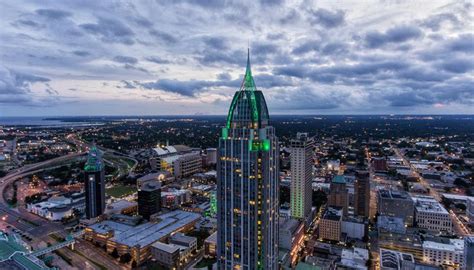 Downtown Mobile Alabama City Cities Buildings Photography