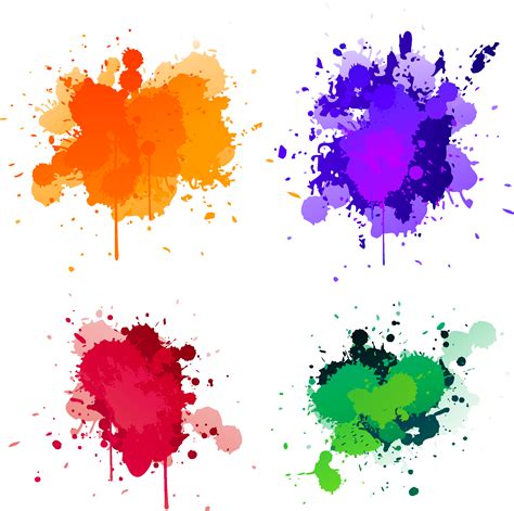 Colorful Paint Splash Png Picsforfree