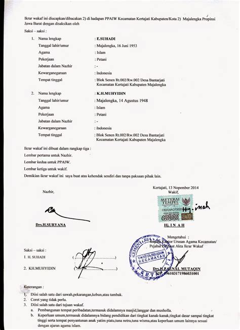 Halaman Unduh untuk file Contoh Surat Pernyataan Wakaf yang ke 5