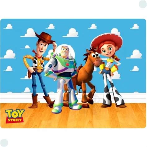 4 Jogo Americano Toy Story Impermeável Limpa Facil Pvc Toy Story