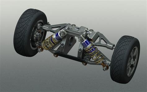 There is no hard rule about it being in the middle of the wishbone or on panhard rod and solid axle | car suspension explained. Image result for double wishbone suspension | Vehicles ...