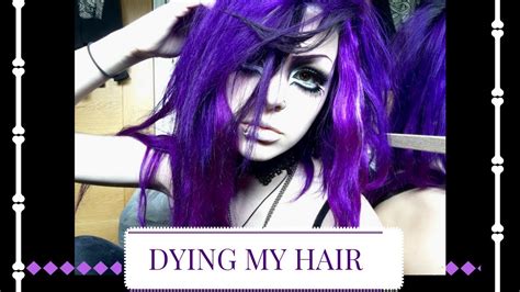 Dying My Hair Purple Megan Mayhem Youtube