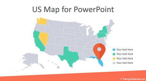 Ppt Template Free Editable Us Map Powerpoint Template