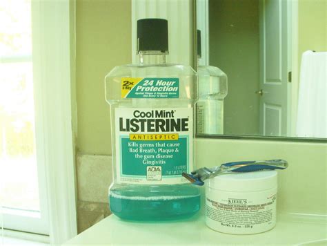 You can find the beautiful containers, pump dispensers that are designed specifically for large volume liquid, decorative glass carafes, oil and vinegar bottles to store the mouthwash. Hope Studios: Why Don't You...Fill a Decanter with Mouthwash?