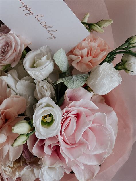 Pink And White Roses Bouquet · Free Stock Photo