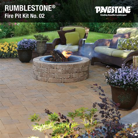 Iron oxide pigments won't fade with extended uv exposure. RumbleStone® Fire Pit Kit No. 02 #pavestone #rumblestone # ...
