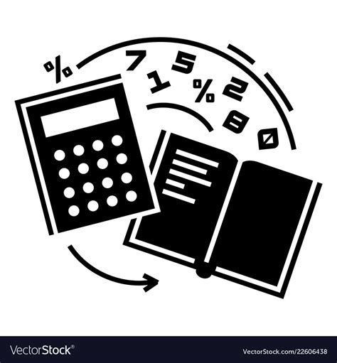 Accounting Icon Simple Style Royalty Free Vector Image