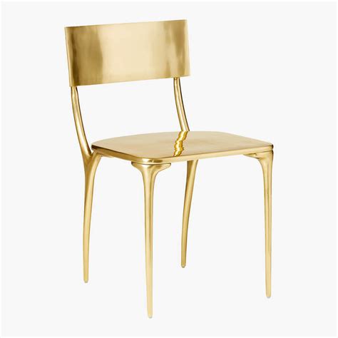 Oro Gold Dining Chair | CB2 UAE