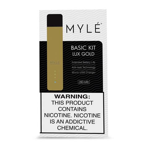 MYLE Basic Kit Lux Gold - Vape Dubai Quick. Myle lux gold