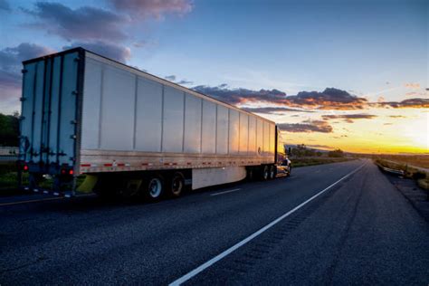 Semi Truck Sunset Stock Photos Pictures And Royalty Free Images Istock