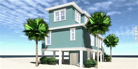 Owner 3 Bedroom Beach House Plan By Tyree House Plans