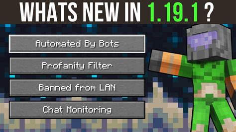 Whats New In Minecraft 1191 Messages From Inside Mojang Youtube