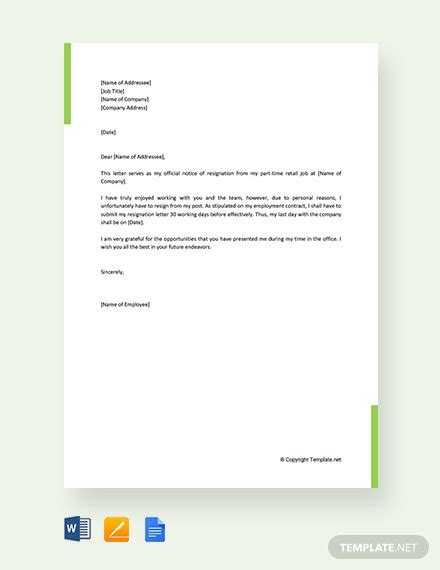 Get set up in seconds, start chatting with employers in minutes & find your new job today! 158+ FREE Resignation Letter Templates - PDF | Word ...