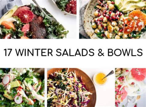 17 Must Make Winter Salad And Winter Bowl Recipes Gluten Free And Dairy