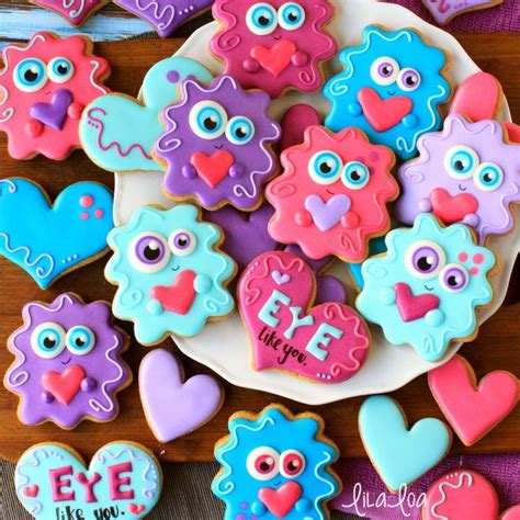 Heat oven to 350°f on ungreased cookie sheets, place cookie dough pieces 2 inches apart. How To Make Decorated Love Monster Sugar Cookies in 2020 ...