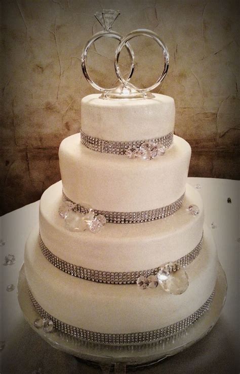 Lucky for you, i've already made all of the mistakes so that. Simple Amp Chic Bling Themed Four 4 Tier Wedding Cake 14 ...