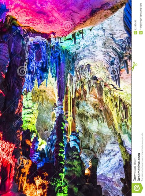 Dripstone Cave Reed Flute Cave Stock Photo Image Of Caves Colors
