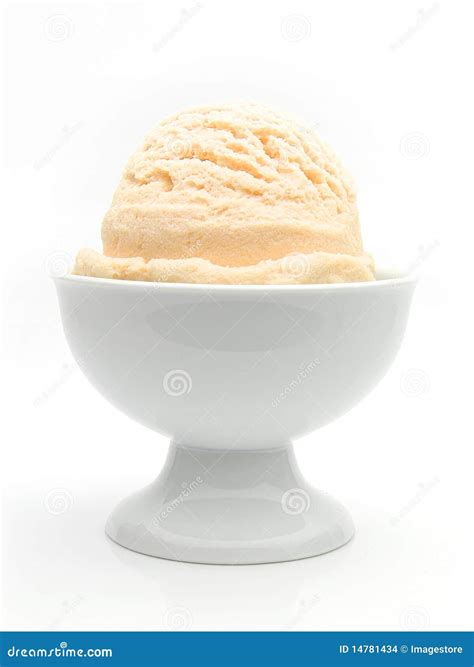 Vanilla Ice Cream In Bowl Stock Photo Image Of Vanilla 14781434