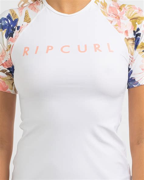 shop rip curl sunset waves short sleeve rash vest in multi fast shipping and easy returns city