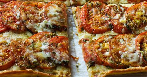 For the tomatoes, up to an hour before you're serving, combine the shallots, garlic, and vinegar in a medium bowl. Anna's Tomato Tart | Recipes | Barefoot Contessa