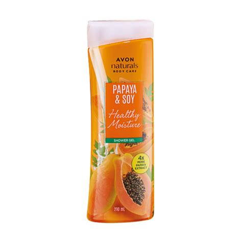 Avon Product Detail Naturals Papaya And Soy Shower Gel 200 Ml
