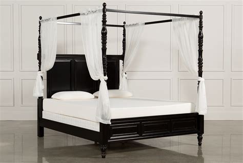 Like queen size bed frames, queen mattress size is within the range of standard queen bed measurements but can measure 2 to 3 inches comparisons with other bed sizes. Hathaway California King Canopy Bed | California king ...