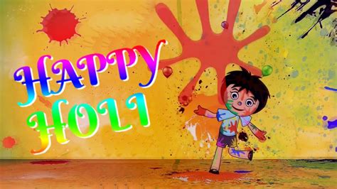 Happy Holi Holi Animated Video Holi Greeting Video Holi Wishes Youtube