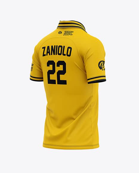 Download Men's Soccer Jersey Mockup - Back Half Side View Of Soccer ...