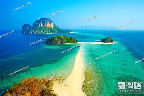 Thailand Krabi Province Ko Tub And Ko Poda Island Stock Photo