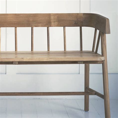 Byron Indoor Outdoor Bench in 2020 | Wooden bench indoor, Small bench