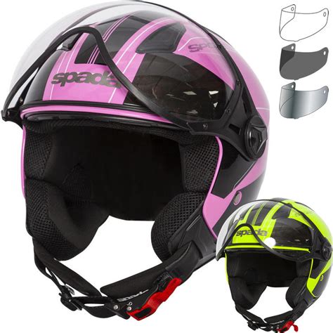 Spada Hellion Twist Open Face Motorcycle Helmet And Visor Ladies