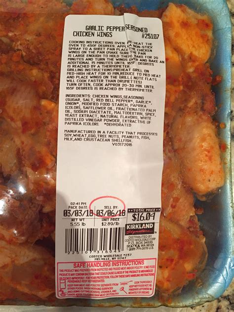 Delivery is included in our price. The pre-seasoned wings from Costco. Sweet and garlicky ...