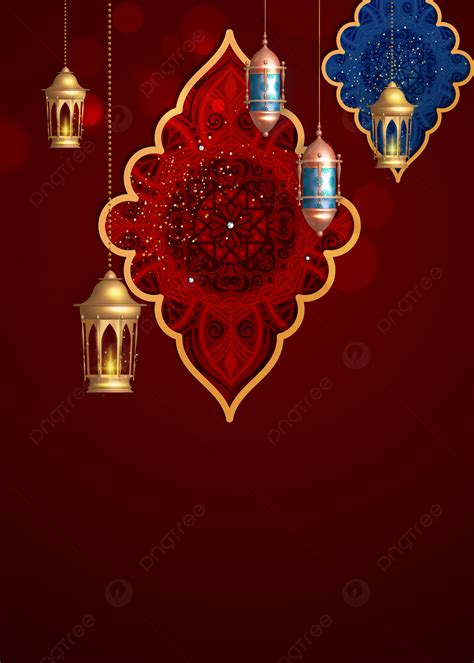 Ramadan Kareem Background Texture Red Wallpaper Image For Free Download