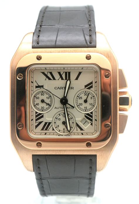 Verified dealers in the uk and worldwide. Santos 100 XL Chronograph W20131Y1 | Wing Wah Watch