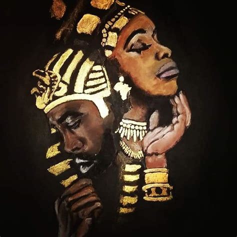 African King And Queen Art