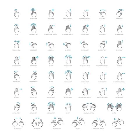 57 Free Gesture Icons
