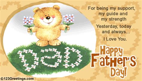 Includes over 100 father's day wishes. Support, Strength, Guide... Free From Daddy's Girl eCards ...