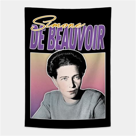 Simone De Beauvoir Retro Styled Fan Art Design By Dankfutura In 2022 Art Design Fan Art Art
